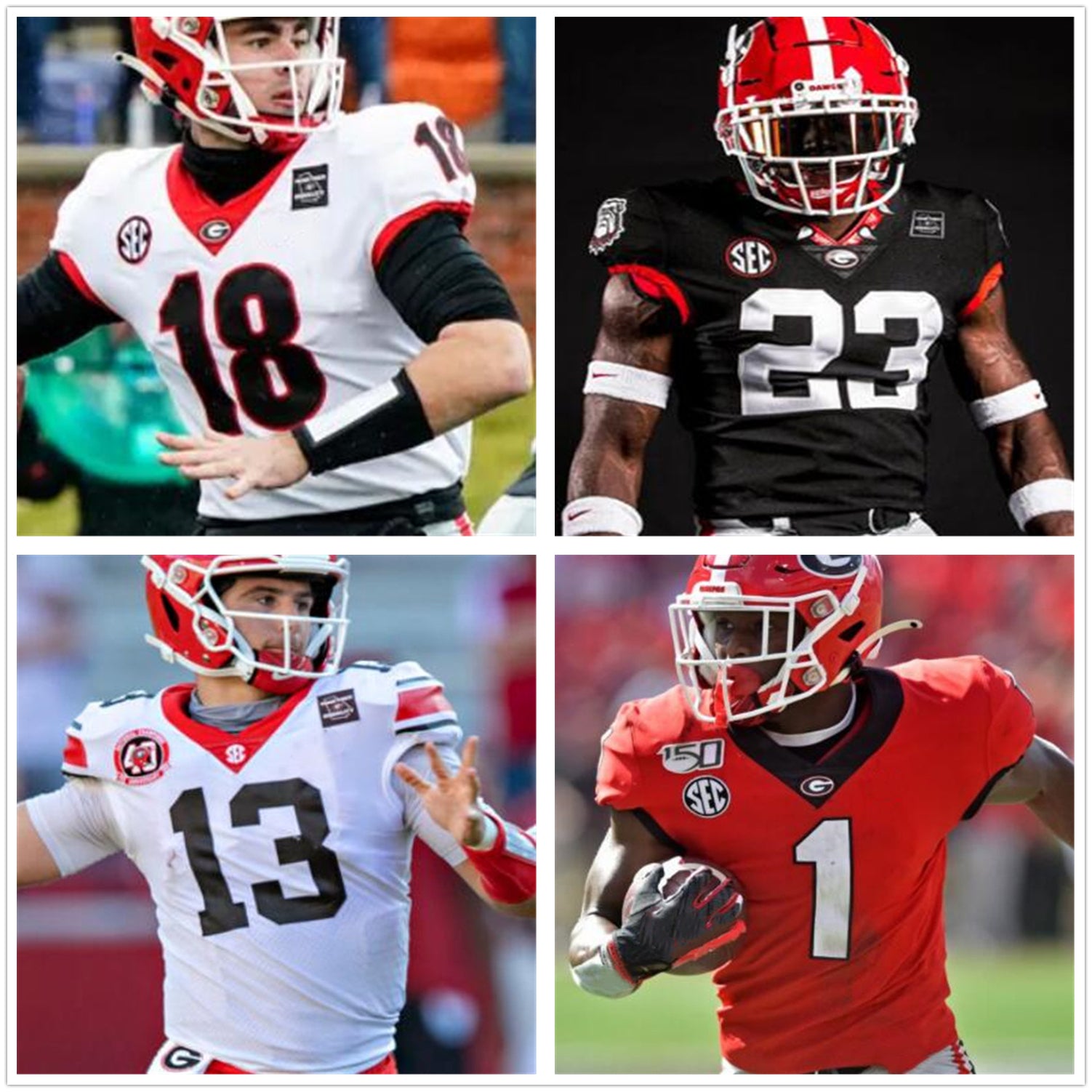 Georgia Bulldogs George Jersey Pickens Kearis Jackson Zamir White Football stitched 2021 UGA WOMEN MEN YOUTH