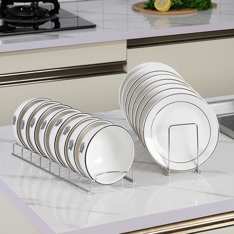 Stainless steel home household utensils kitchen bowl plate and dish rack holder shelf,storage ,saucer desktop dish bowl drainer