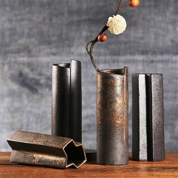 Classic Ceramic Vase Chinese Fashion Porcelain Vases For Flowers Wedding Table Decor Simple Home Decoration Accessories Modern LJ201208
