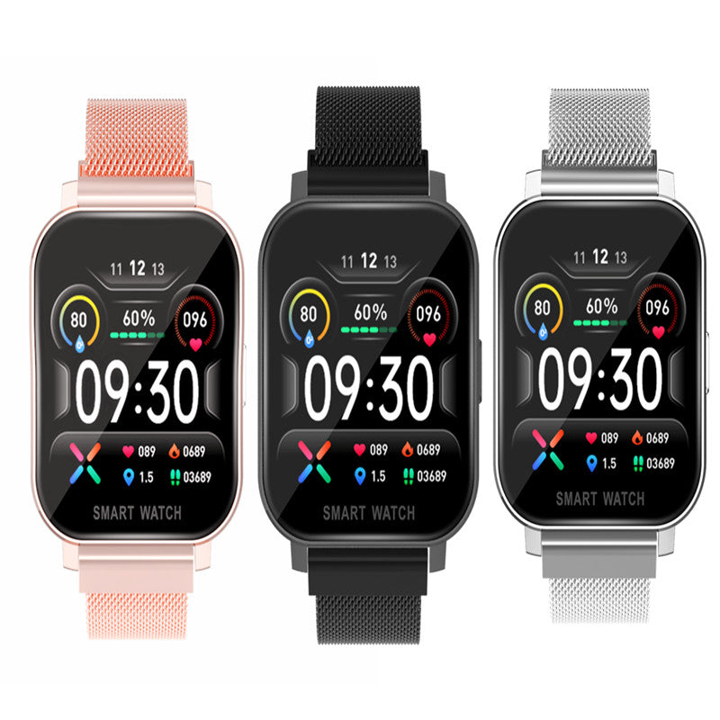 Sport Smart Watches Bracelet Women Men MT28 1.54 Inch Touch Screen Body Temperature Measure Fitness Tracker Heart Rate Pressure Oxygen PK S20 L20