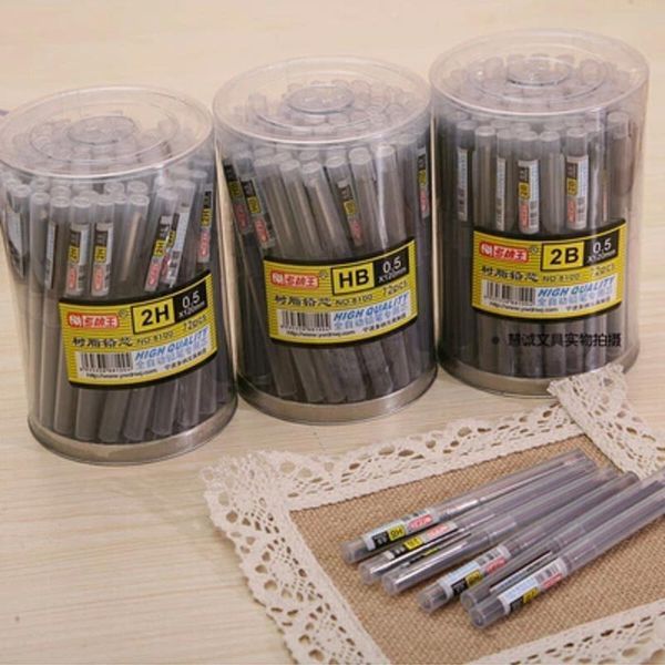 0.5mm 0.7mm Mechanical pencil leads HB,2B office & school stationery wholesale 72 tubes-lot Y200709