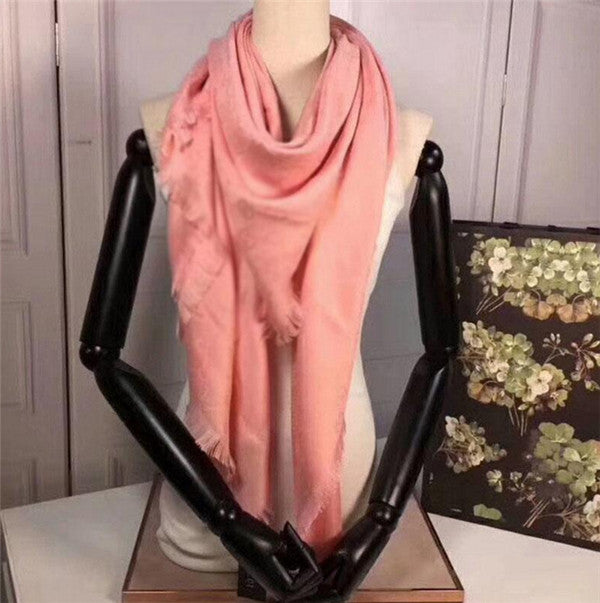 Newest Scarf for Women Letter Pattern Silk Wool Thick Scarfs Warm Scarves Size 140X140CM JA12x