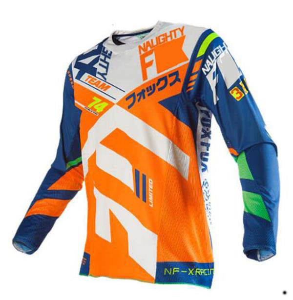 New motorcycle speed surrender cycling jersey long-sleeved shirt men summer mountain bike off-road polyester quick-drying t-shirt
