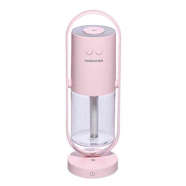 Humidifiers LED Projector Air Humidifier Purifier 360 Ratation USB Mini Portable Aroma Oil Essentail Diffuser Mist Maker For Home Car CL2501