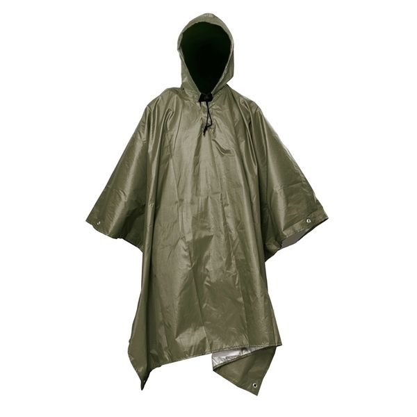 3 in 1 Multifunctional Raincoat Outdoor Travel Rain Poncho Backpack Quality Hiking Rain Cover Awning Camping Waterproof Tent 201202