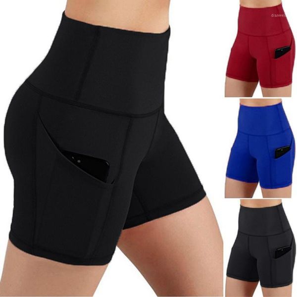 Womens Yoga Short with Pockets Tummy Control Workout Running Athletic Gym Yoga Leggings With Side Pocket High Waist Sports Short1