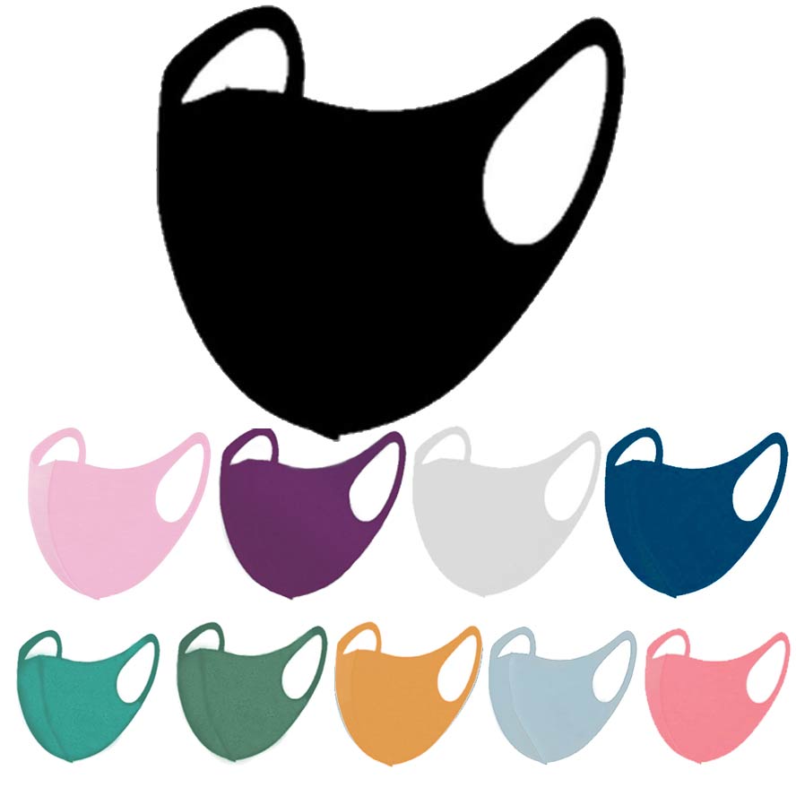 Kids face mask fashion face masks adult black white red pink protective facemask dustproof breathable ice silk mask children mouth mask