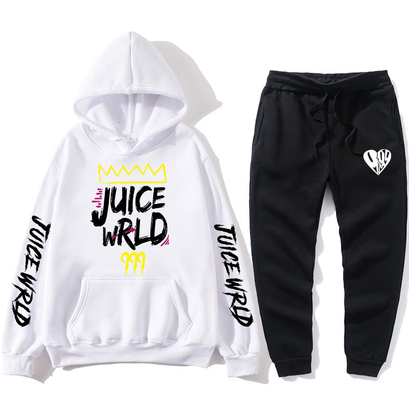 2021 New Hot Sale j Uicewrld Hoodie Suit Sweatshirt + Pants Wrld Juicewrld Trap Rap Raiow Tomography Juice World Svck
