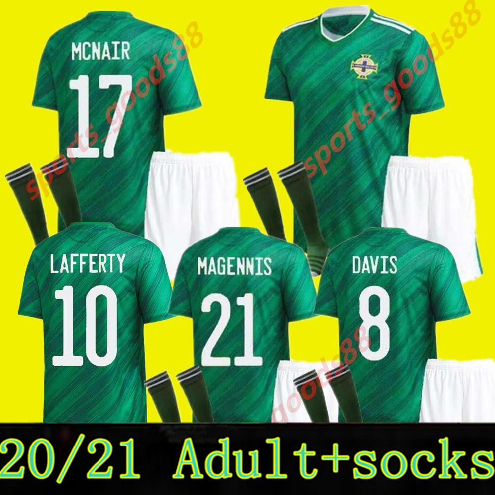 Kids 20 21 Northern Ireland Soccer Jerseys Kit LAFFERTY 2020 2021 DAVIS MAGENNIS EVANS MCNAIR BOYCE youth Football Uniform Shirt