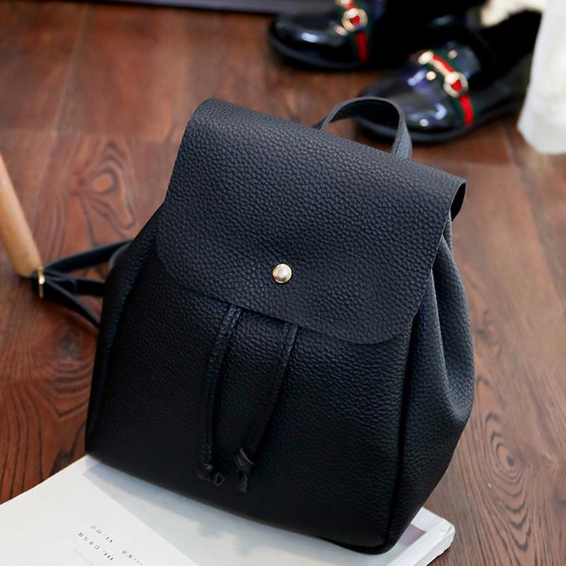 Backpack Style Women Pu Leather Female Backpacks Teenager School Mochila Feminina Rucksack Mochilas Mujer 2021