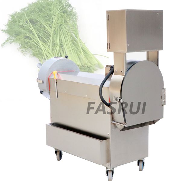 220V Double Headed Multi Function Automatic Cutting Machine Commercial Electric Potato Carrot Ginger Slicer Shred Vegetable Cut