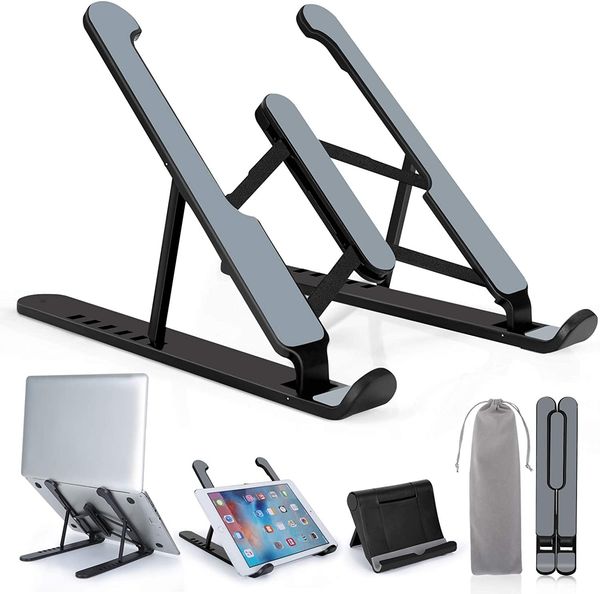 Portable Laptop Stand, Adjustable Laptop Holder Riser Computer Stand for Desk Notebook Stand Mount