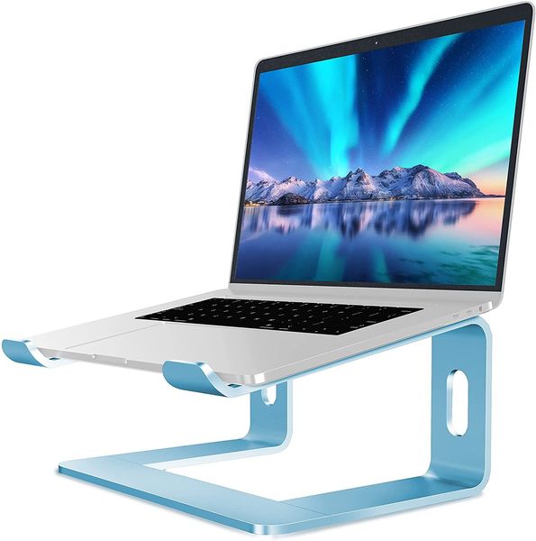 Laptop Stand, Aluminum Computer Riser, Ergonomic Laptops Elevator for Desk, Metal Holder Compatible with 10 to 15.6 Inches Notebook Computer