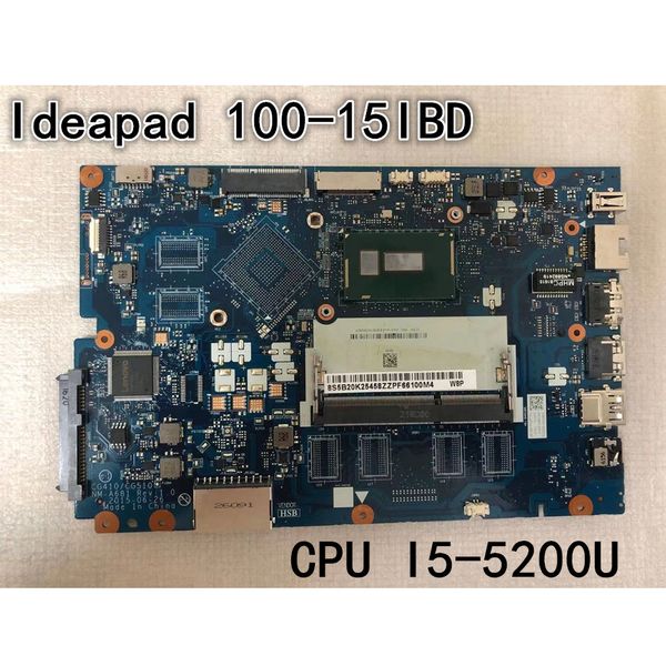 Original laptop Lenovo Ideapad 100-15IBD Motherboard mainboard CPU I5-5200U UMA CG410-CG510 NM-A681 FRU:5B20K25458 5B20L80618