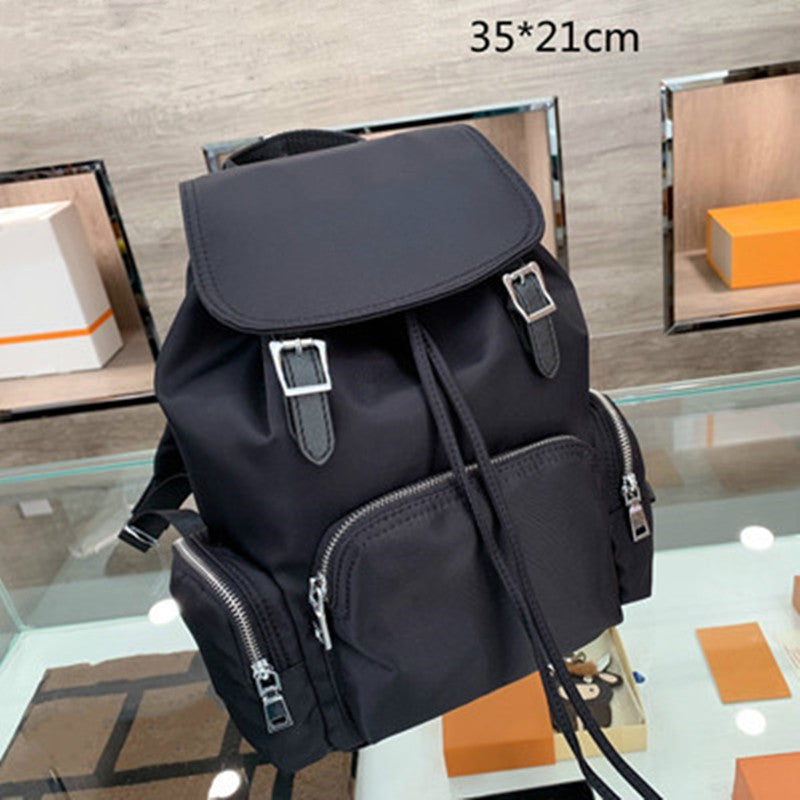 Men&#039;s Women Backpacks School Bags Luxury Black Nylon Backpack Fashion Designers Students Shoulder Bag Mini Cross Body Purses Phone Bag Letter T