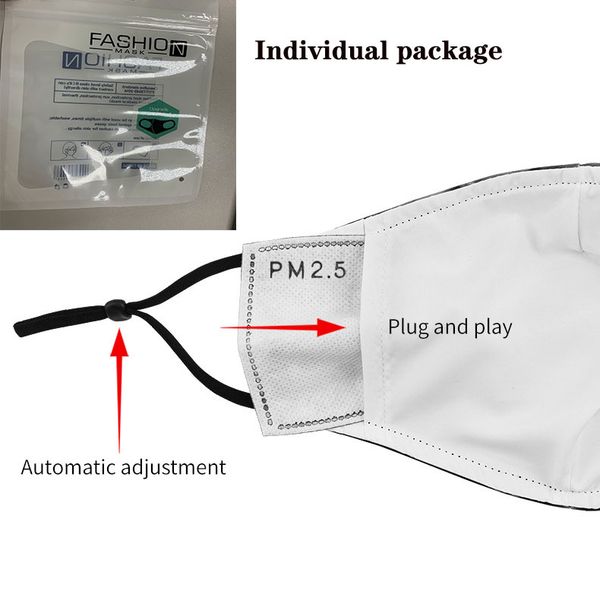 Merry Christmas facemask adult mask Santa Claus Gift Snowflake Print Cartoon designer face masks Breathable Dustproof with 1 filter free shi