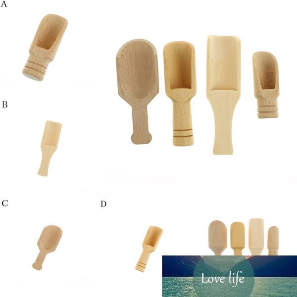 Mini Wooden Scoops Bath Salt Spoon Candy Flour Spoon Scoops Kitchen Utensils Bath Shower SPA Tool Laundry Detergent