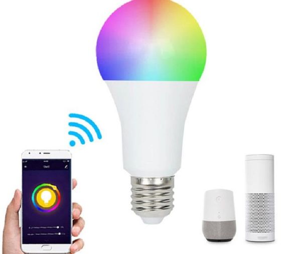 Smart LED Bulbs WiFi LED Bulb Light 9W RGB Magic Light Bulbs Lights Compatible With Alexa Google Smart Home