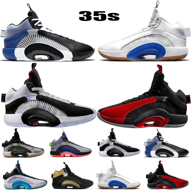 New Mens Shoes Michael 35s Jumpman Basketball Shoes 35 For Sale Tennis Youth Sports Sneakers Black White Red Grey Pink Sports Shoes