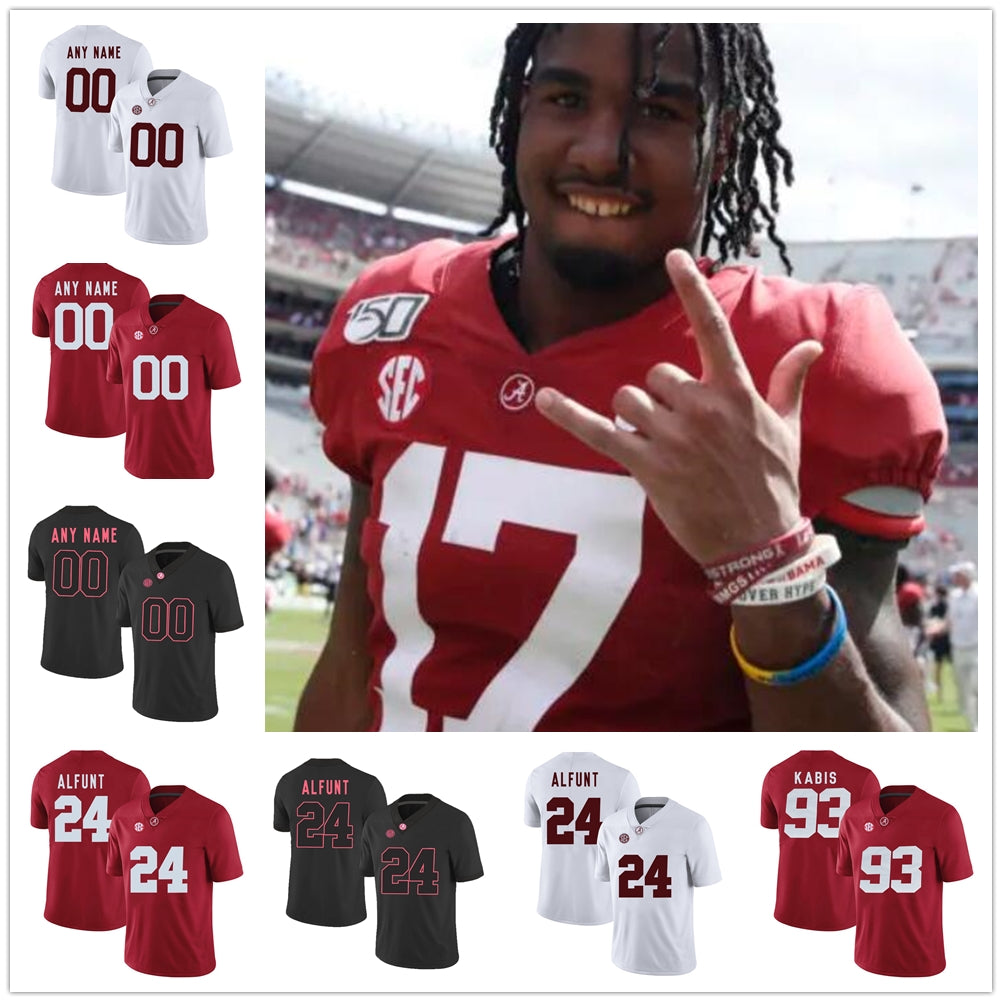 NCAA Alabama Crimson Tide 22 Najee Harris Football stitched Jersey mens women youth 150th 2021 patch DeVonta Smith Jaylen Waddle John Metchi