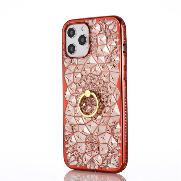 Cute Bling Glitter Soft TPU Bumper Crystal Rhinestone Case for iPhone 12 12 Mini 12 Pro Max with Ring Stand Holder