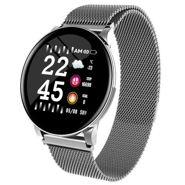 W8 Women Smart Watch IP67 Waterproof Heart Rate Weather Forecast Smartwatch for Samsung Huawei Watch PK Active Gear Watch