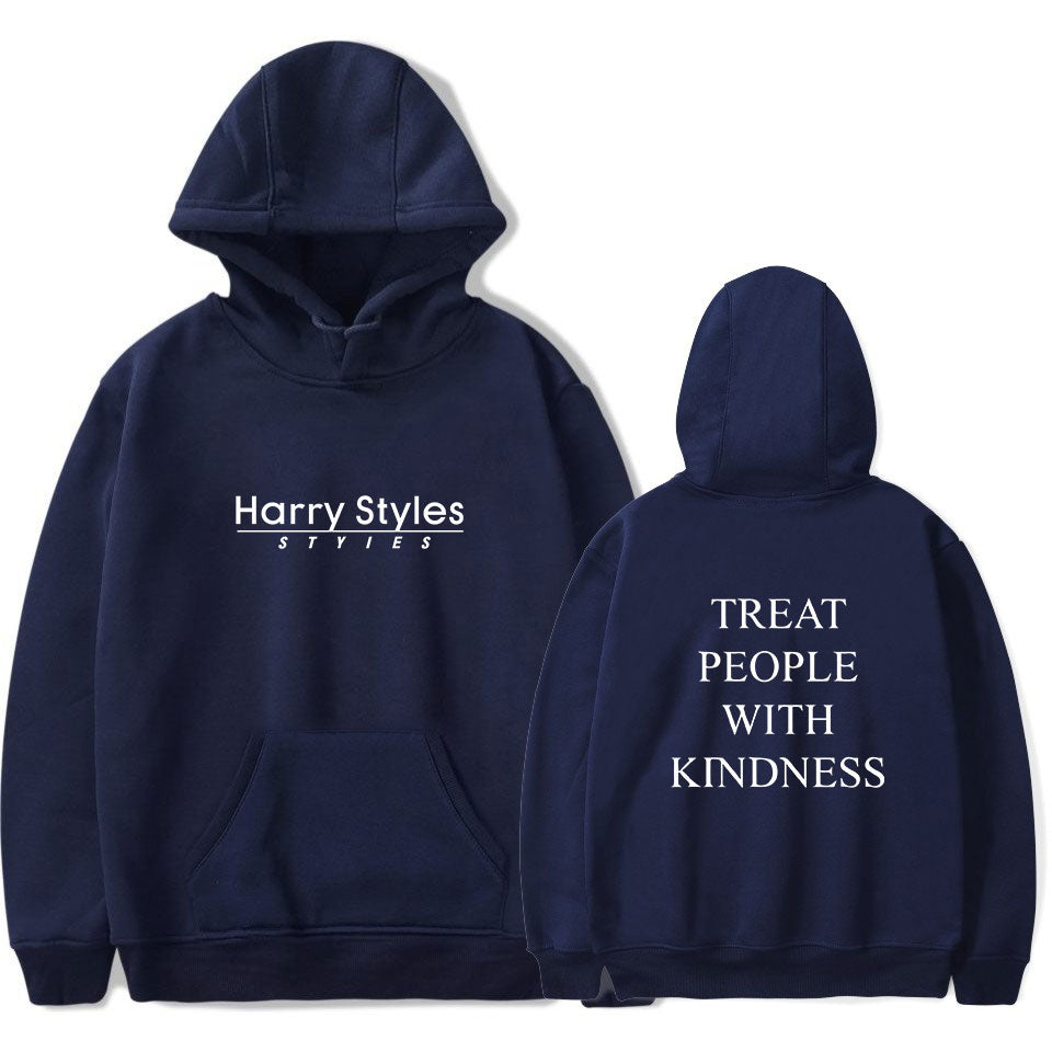 Februaryfrost Harry Styles Treat People With Kindness Print Hoodies Sweatshirt Women-Men Fashion 2018 New Style Streetwear Hooded