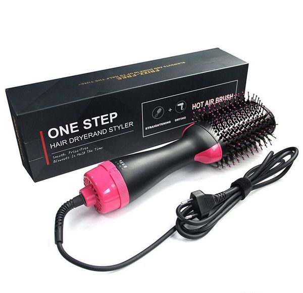 One step Hair Brushes volume adjusting dryer and salon hot air paddle modeg brush anion generator straightener hair curler Curg comb