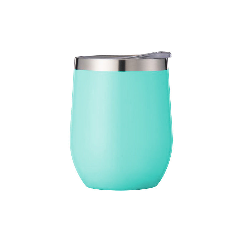 Stainless steel tumbler egg thermos Creative Red Wine U Glass swig Double Vacuum Stainless Steel Eggshell cup