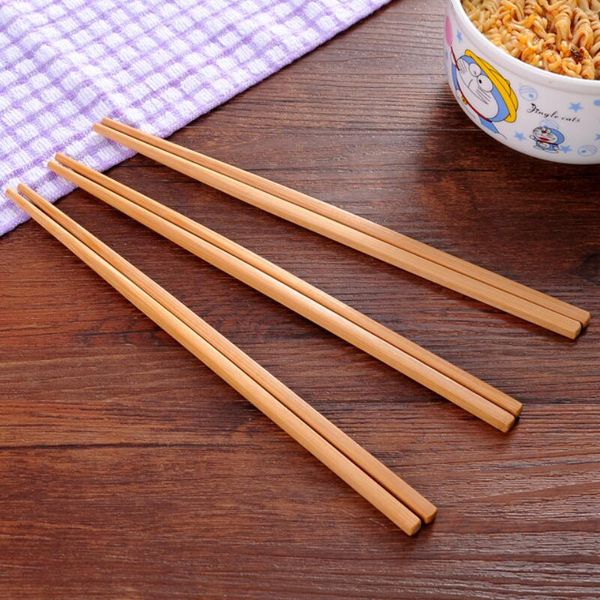 10 Pairs Mould Proof Bamboo Long Chopsticks Household Portable Non Slip Tableware Suit High Grade Kitchen Article LX3705