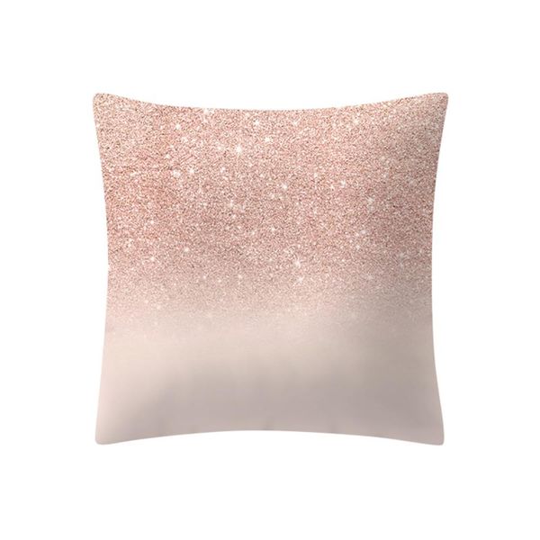 Rose Gold Pink Cushion Pillowcase Home Decoratio Simple Fashion Pillow Cases Cafe Home Solid color linen pillowcase