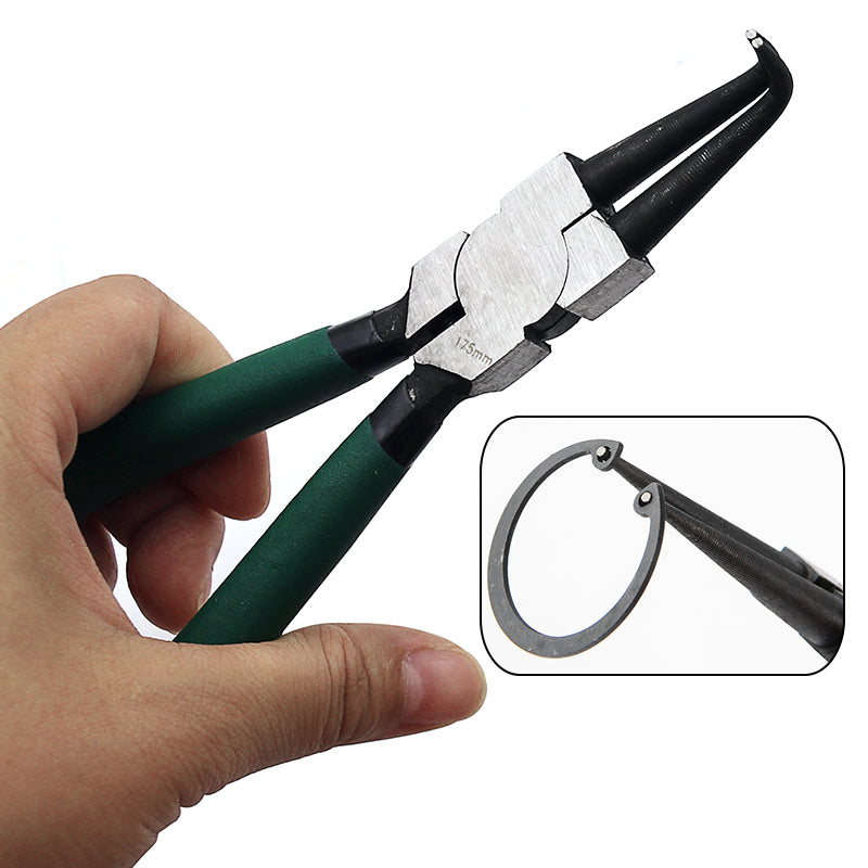 Locksmith Supplies 7 Inch Internal External Curved Straight Tip Circlip Snap Ring Plier Bike