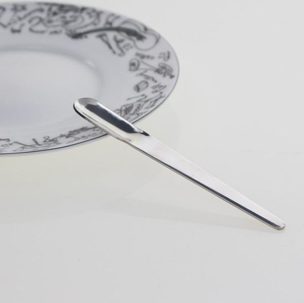 Stainless Steel Long Handle Straight Stirring Coffee Espresso Spoon Ice Cream Dessert Scoop Mixing Teaspoons Kitchen Tool SN4842