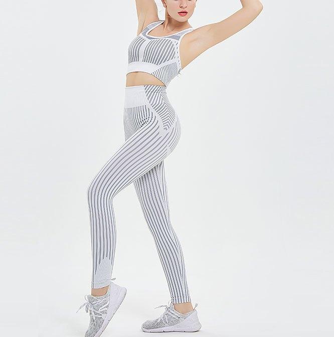 Womens fashion Designer Yoga Sportwear Tracksuits Fitness Bra Leggings Hollow two Piece Set outdoor outfits Sports Gym wear Athletic runner