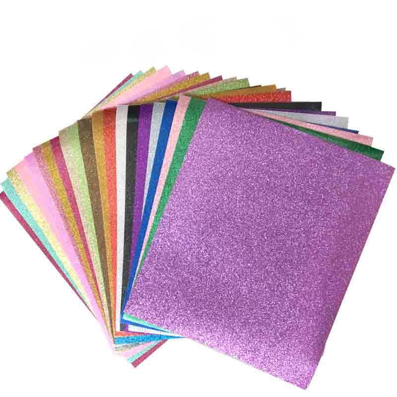 Glitter Heat Transfer Vinyl DIY Heat Press Machine T-shirt Iron On HTV Printing Textiles Cricut Iridescent Craft 25x30.5cm Packaging Paper