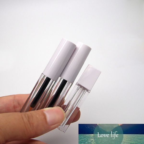 1.2-1ml Empty Lip Gloss Tubes Eyeliner Tube White Cap Clear Lip Glaze Container for Cosmetic Packing