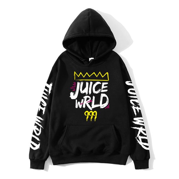 Fasion- black and white red J UICEWrld hoodie sweatshirt juice wrld juice wrld juicewrld trap rap rainbow glitch world