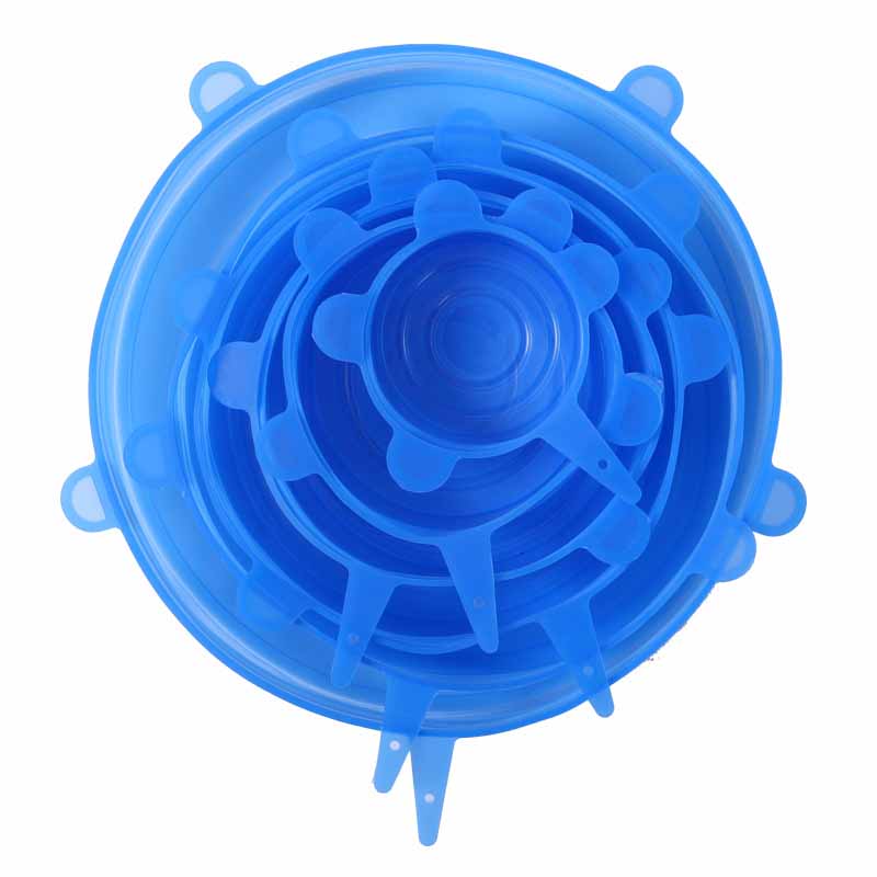 6 PCS Silicone Covers for Bowl Silicone Stretch Lids Reusable Durable Lids for Bowls Microwavable Apply to Food Container