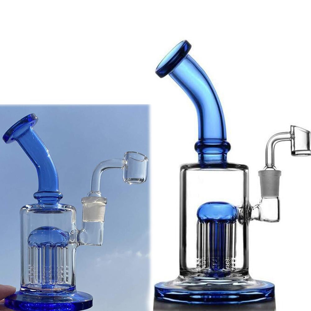 hookahs Oil Rig Bong arm tree perc glass Water Pipe With Dry Herb Bowl Birdcage Perc percolator