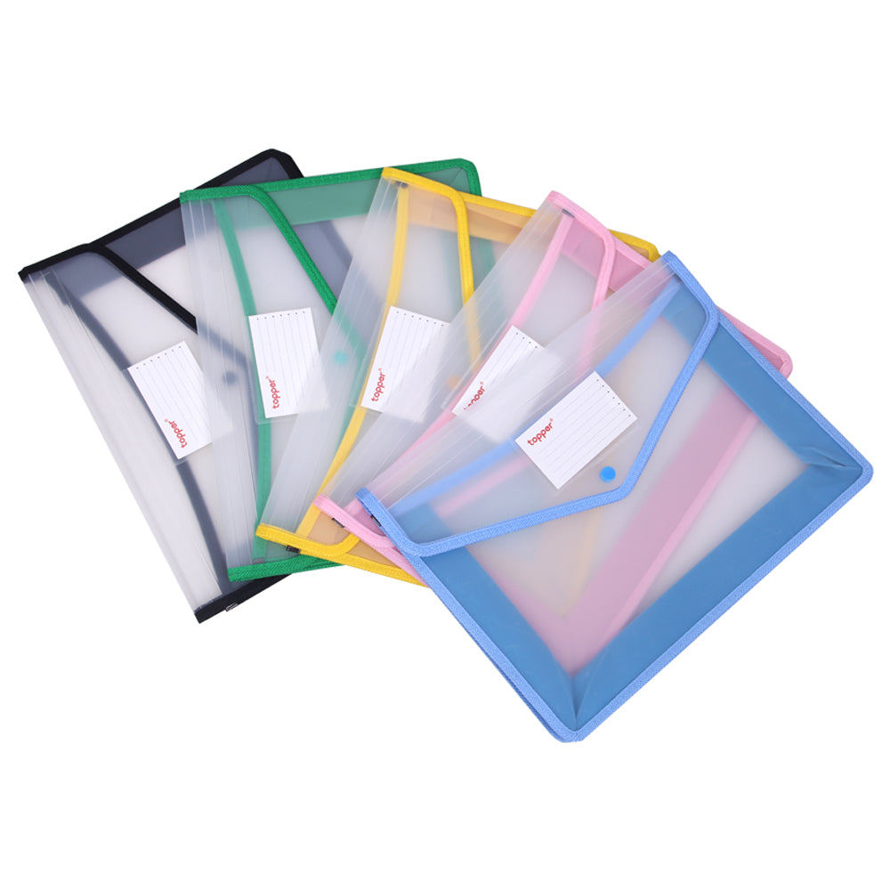 A4 transparent file bag thickened storage folder waterproof snap folders large capacity document hold bags office supplies new