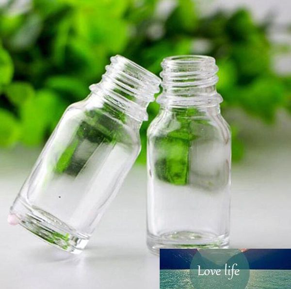China Factory 10ml Transparent Glass Bottle With Dropper Small Glass Bottles For E Juice Cosmetic Essential Oils