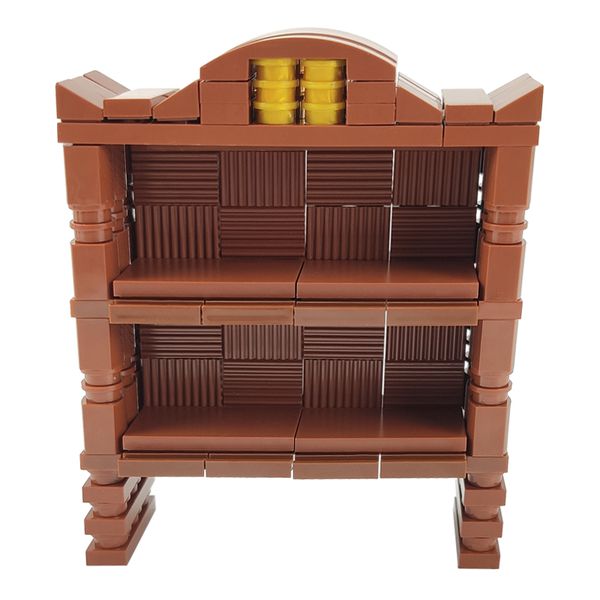 Moc Accessories Lock City Furniture Classical Bookshelf Hands On Childrens Toy Lock Block Moc Accessories Very Light And Comfortable yxltMS