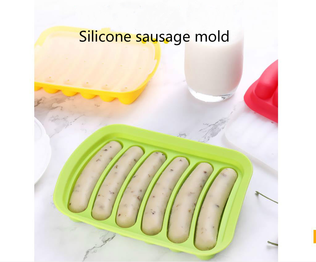 Factory kitchen utensils DIY sausage silicone mold ham sausage hot dog Box Baby supplementary food tools