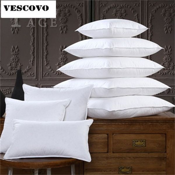 Customized Size White Goose Feather Down pillow inner Home-Hotel-Beach-Gift-Car-Office Cushion Pillow Custom Made 201130