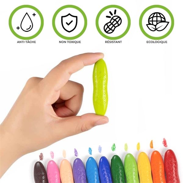 Macaron Peanut Crayons Markers Not Dirty Hand Washable Children Stall Toy Painting Creative Stationery For Artist Manga Marker 201211