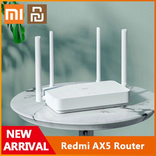 Xiaomi Youpin Redmi Router AX1800 WiFi 6 1800 Mbps 5-Core Chip 256MB RAM 2.4G-5G Dual Frequency Mesh Network AX5 4 Antennas