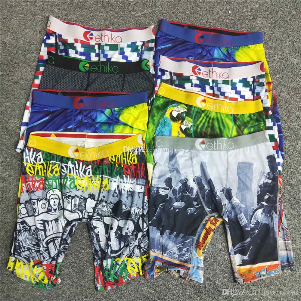 ethika men boxers ethika boxers swimwear Underwear Quick Dry Graffiti Print shorts pour hommes Leggings Beach Trunks Pants 002