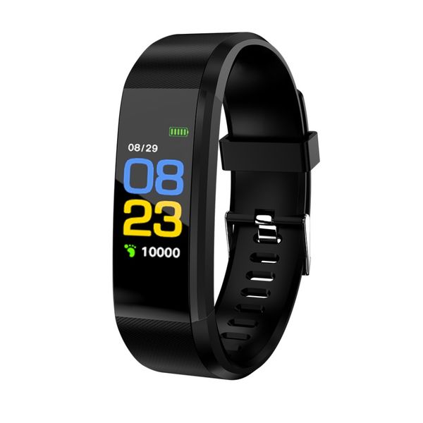 115Plus Bracelet Heart Rate Blood Pressure Smart Band Fitness Tracker Smartband Bluetooth Wristband for fitbits Smart Watch