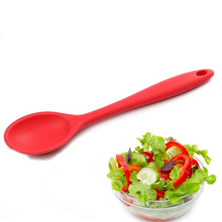Silicone Spoons for Kitchen, Heat Resistant Basting Utensil Non-stick Serving for Mixing Baking Stirring 122181