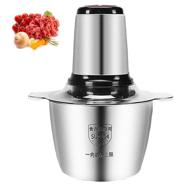 3L 304 stainless steel household meat grinder electric automatic high quality vegetable cutter vegetable pepper food processor